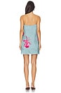 view 4 of 4 Fran Strapless Mini Dress in Blue Speckled Iris