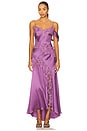 view 1 of 4 Reese Cascade Lace Gown in Violet Daze