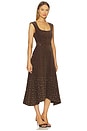 view 2 of 4 Kenny Suede Studded Midi Dress in Toffee Swirl