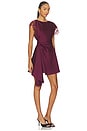 view 2 of 3 Zina Ruched Mini Dress in Pinot Noir