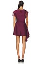 view 3 of 3 Zina Ruched Mini Dress in Pinot Noir