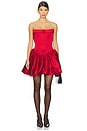 view 1 of 3 Mirelle Bow Dress in Ruby Rose