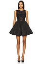 view 1 of 3 Lainey Boat Neck Mini Dress in Black