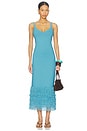 view 1 of 3 Decker Fringe Midi Dress in Waterfall