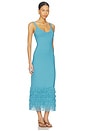view 2 of 3 Decker Fringe Midi Dress in Waterfall