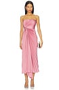 view 1 of 4 Everyn Pleated Gown in Pink Clay