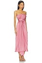 view 2 of 4 Everyn Pleated Gown in Pink Clay