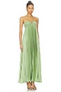 view 2 of 4 River Pleated Gown in Rainleaf