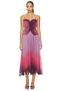 view 1 of 4 Delyth Strapless Dress in Ombre Petal