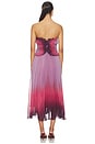 view 3 of 4 Delyth Strapless Dress in Ombre Petal
