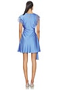 view 3 of 3 Zina Ruched Mini Dress in Cerulean Mist
