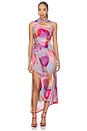 view 1 of 3 Kai Asymmetrical Dress in Tulip Echo
