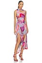 view 2 of 3 Kai Asymmetrical Dress in Tulip Echo