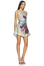 view 2 of 4 Waverlyn Ruched Mini Dress in Sage Orchid
