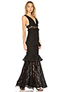 view 1 of 3 Ellie Ruffle Gown in Black