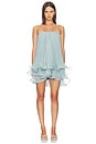 view 1 of 4 MINIVESTIDO DALIA in Aqua Sol