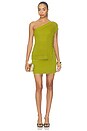 view 1 of 5 MINIVESTIDO ALAIA in Cove Fern