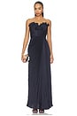 view 1 of 5 VESTIDO LARGO KAYLANI in Navy