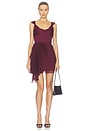 view 1 of 4 VESTIDO NOVA  in Deep Carmine