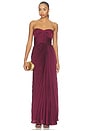 view 1 of 4 VESTIDO LARGO JOYCEANN  in Pinot Noir