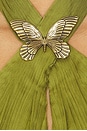 view 5 of 4 Alaina Butterfly Gown in Green Juniper