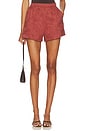 view 1 of 6 Kailana Raffia Shorts in Mahogany