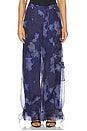 view 1 of 6 Bridgette Cargo Pant in Indigo Luminescent Lily