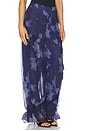 view 2 of 6 Bridgette Cargo Pant in Indigo Luminescent Lily