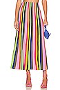 view 1 of 4 Annika Knit Skirt in Vibrant Colorful Stripe