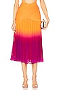 view 1 of 4 Louise Pleated Maxi Skirt in Sangria Dip