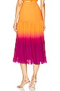 view 3 of 4 Louise Pleated Maxi Skirt in Sangria Dip