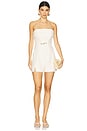 view 1 of 3 Valerie Strapless Romper in Sea Salt