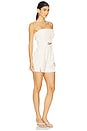 view 2 of 3 Valerie Strapless Romper in Sea Salt
