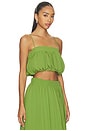 view 2 of 4 Sonia Ruffle Top in Jungle Moss