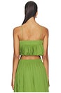 view 3 of 4 Sonia Ruffle Top in Jungle Moss