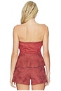 view 3 of 5 Nala Bustier Top in Mahogany