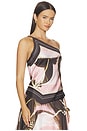 view 2 of 5 Lyra Scarf Tie Top in Gaudi`s Garden