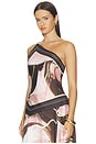 view 3 of 5 Lyra Scarf Tie Top in Gaudi`s Garden