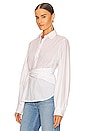 view 3 of 5 Leo Tie Top in White