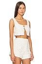 view 2 of 5 Aella Crop Top in Ivory