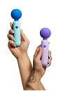 view 5 of 6 Dex Compact Wand Vibrator in Violet & Opal