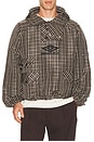 view 1 of 7 Check Smock Anorak in Beige Dark Brown