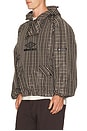 view 4 of 7 Check Smock Anorak in Beige Dark Brown