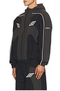 view 2 of 6 Guarding Masked Track Jacket in Black Charcoal