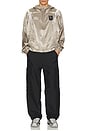 view 5 of 6 Satin Jester Track Jacket in Silver Pearl