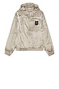 view 6 of 6 Satin Jester Track Jacket in Silver Pearl