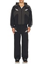 view 5 of 6 Guarding Track Pants in Black Charcoal