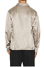 view 2 of 5 Satin Enfield Shirt in Silver Pearl
