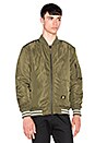 view 2 of 5 Vandal MA-1 Jacket in Olive Green