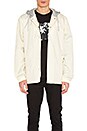 view 1 of 5 Hooded Coaches Jacket in Off White